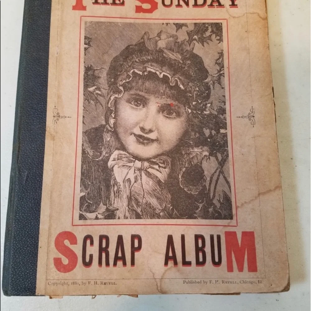 Antique 1880 The Sunday Scrap Album - Picture 2 of 16